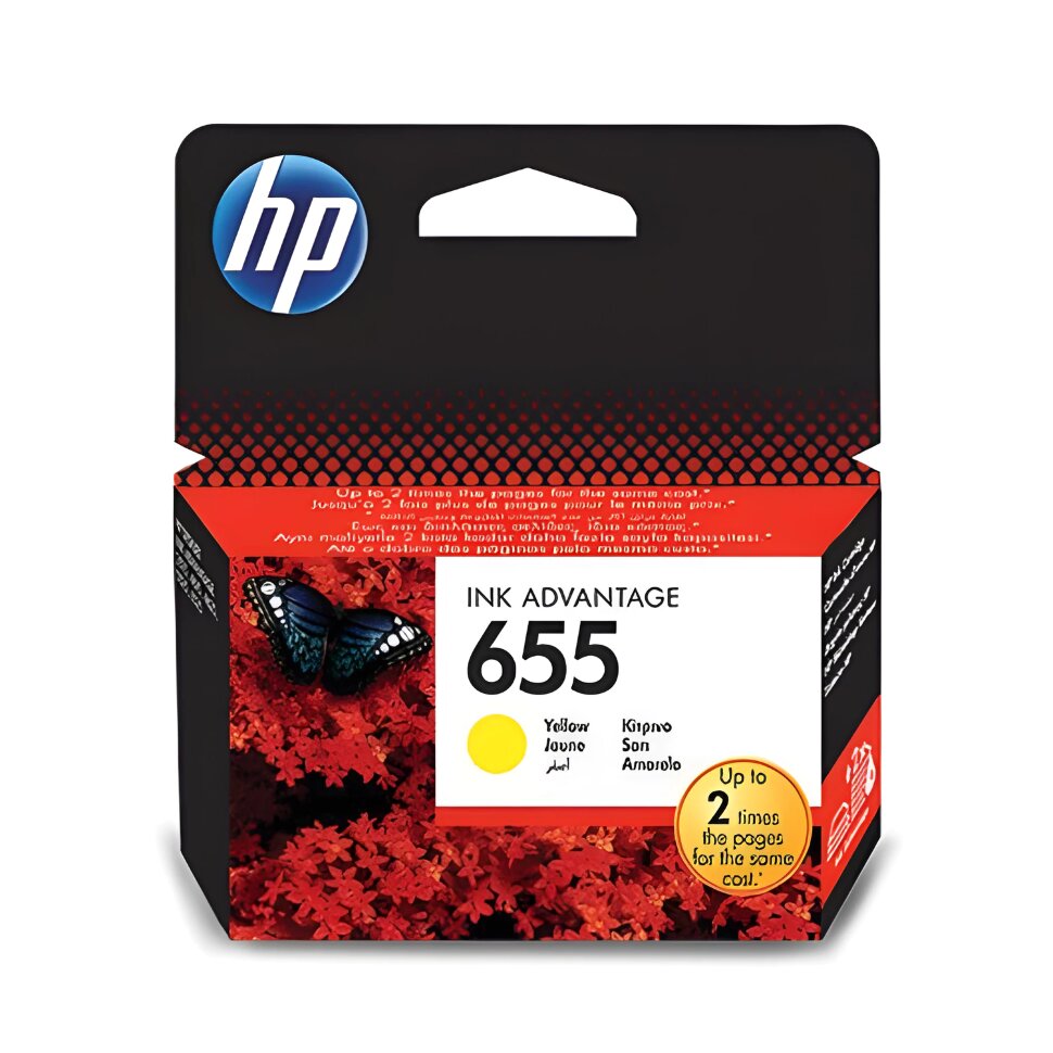 Картридж струйный HP (CZ112AE) Deskjet Ink Advantage 3525/5525/4515/4525 №655, желтый, оригинальный, 361012