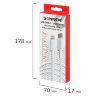 Кабель USB Type-C-Lightning с поддержкой быстрой зарядки, белый, 1 м, SONNEN, медный, 513612, 513612