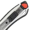 Нож канцелярский мощный 18 мм BRAUBERG "Heavy duty", автофиксатор, резиновые вставки, металл, 237158, 237158