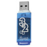 Флеш-диск 32 GB, SMARTBUY Glossy, USB 2.0, синий, SB32GBGS-B, 512775