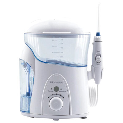 Ирригатор для полости рта REVYLINE RL 500, стационарный, емкость резервуара 0,6 л, 7 насадок, белый, 456552