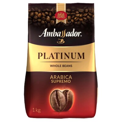 Кофе в зернах AMBASSADOR "Platinum" 1 кг, арабика 100%, 622224