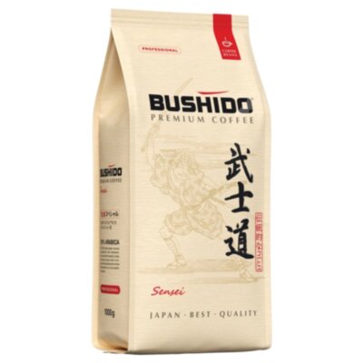 Кофе в зернах BUSHIDO "Sensei" 1 кг, арабика 100%, Нидерланды, BU10004014, 623752