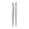 Набор PARKER "Jotter Stainless Steel CT": шариковая ручка синяя и механический карандаш, 2093256, 143359