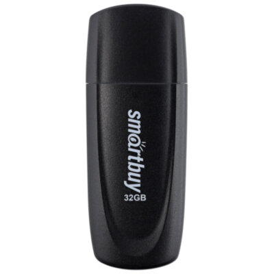 Флеш-диск 32 GB SMARTBUY Scout USB 2.0, черный, SB032GB2SCK, 513766