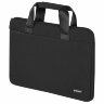 Сумка портфель HEIKKI ULTRA (ХЕЙКИ) с отделением для ноутбука 15,6", Total black, черная, 28х39х3 см, 272609, 272609