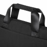Сумка портфель HEIKKI ULTRA (ХЕЙКИ) с отделением для ноутбука 15,6", Total black, черная, 28х39х3 см, 272609, 272609