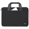 Сумка портфель HEIKKI ULTRA (ХЕЙКИ) с отделением для ноутбука 15,6", Total black, черная, 28х39х3 см, 272609, 272609