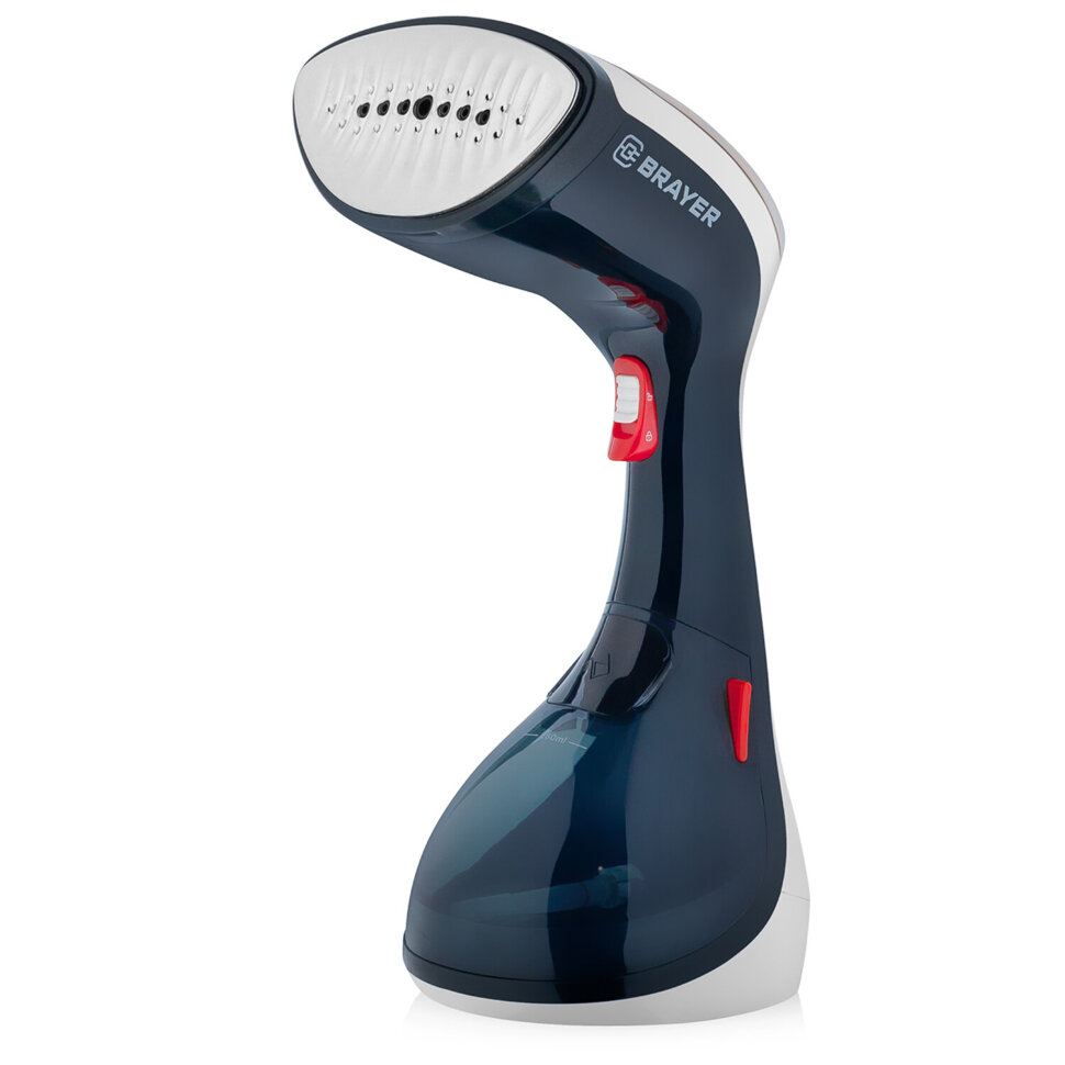 Отпариватель ручной BRAYER BR4123, 1630 Вт, 25 г/мин, резервуар 0,27 л, 1 режим, синий/белый, 456117