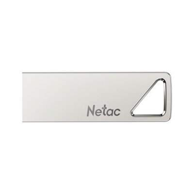Флеш-диск 64 GB NETAC U326, USB 2.0, металлический корпус, серебристый, NT03U326N-064G-20PN, 513712