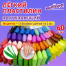 Пластилин супер лёгкий воздушный застывающий 60 штук (36 цветов + 12х2 базовых), 600 г, 3 стека, ЮНЛАНДИЯ, 106981, 106981