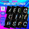 Тетради предметные, КОМПЛЕКТ 12 ПРЕДМЕТОВ, 48 л., матовая ламинация, BRAUBERG, "INTELLIGENCE", 404845, 404845