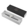 Ручка перьевая PARKER "Jotter Stainless Steel CT", корпус серебристый, детали хром, синяя, 2030946, 142940