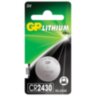 Батарейка литиевая GP Lithium CR2430 "таблетка, дисковая, кнопочная" 1 шт., блистер, CR2430-8C1, 454102