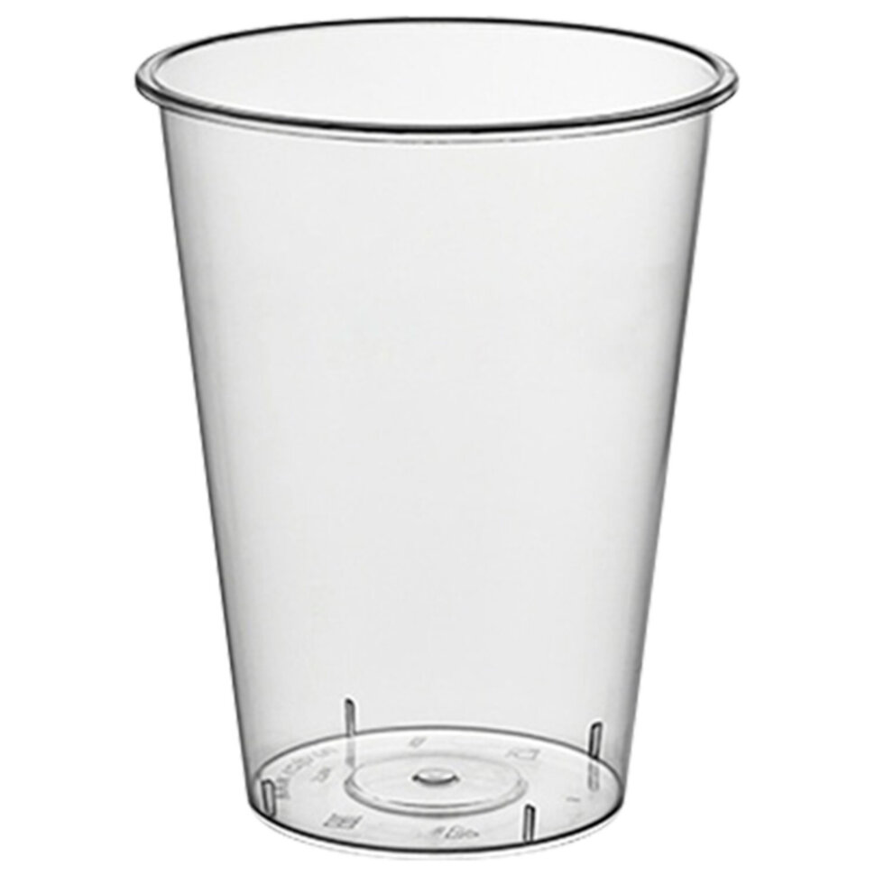 Стакан одноразовый 375 мл, пластиковый, матовый, Bubble Cup, СВЕРХПЛОТНЫЙ, ВЗЛП, 1020П, 300 штук, 609245