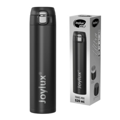 Термокружка 520 мл JOYLUX (ДЖОЙЛЮКС) ULTRA BLACK, нержавеющая сталь SUS304, черный матовый, 700277, 700277