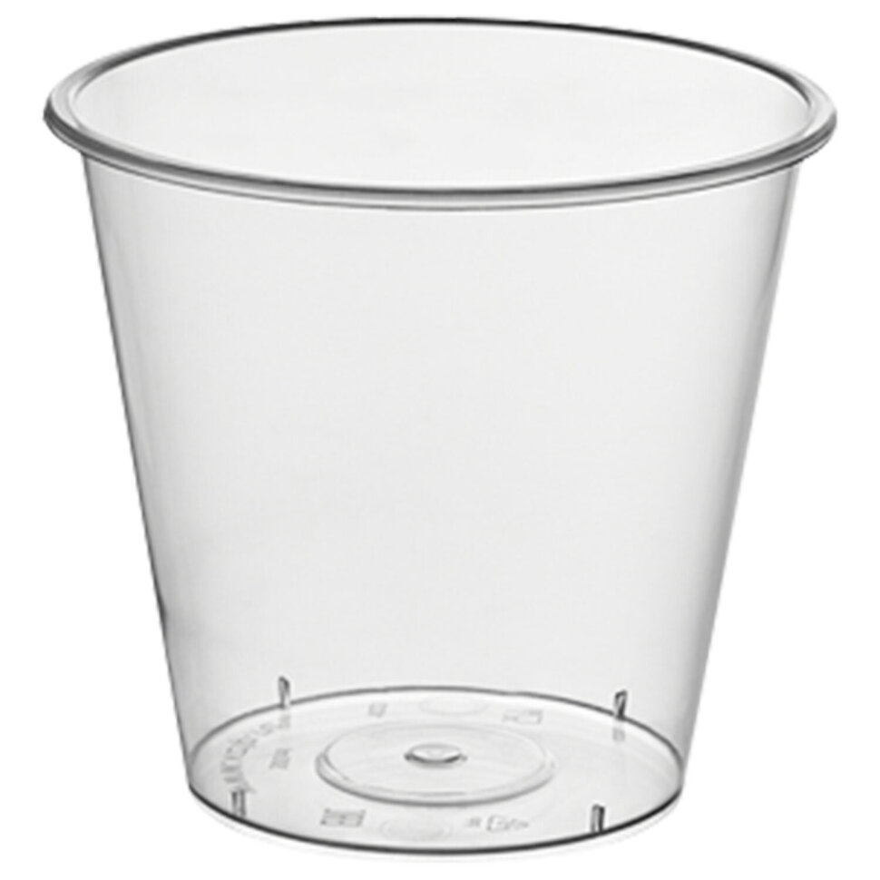Стакан одноразовый 300 мл, пластиковый прозрачный, Bubble Cup, СВЕРХПЛОТНЫЙ, ВЗЛП, 1023ГП, 500 штук, 609241