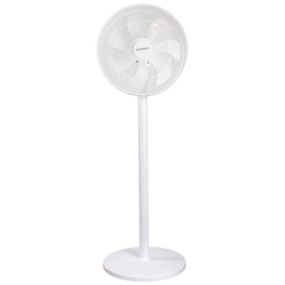 Вентилятор напольный SONNEN FT-L501, 60 Вт, 45 см, 3 скорости, вращение на 70°, механическое управление, белый, 457785, 457785