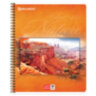 Тетрадь А5, 48 л., BRAUBERG, гребень, клетка, обложка картон, ПРИРОДА, 401874, 401874