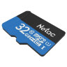 Карта памяти microSDHC 32 ГБ NETAC P500 Standard, UHS-I U1, 80 Мб/с (class 10), адаптер, NT02P500STN-032G-R, 513723