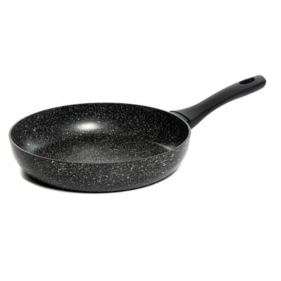 Сковорода 26 см, антипригарное покрытие, soft-touch ручка, SCOVO "Hi-Black", HB-004, 700965