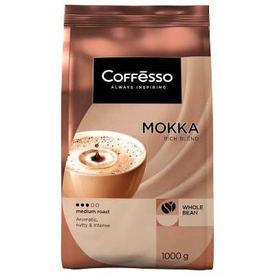 Кофе в зернах COFFESSO "Mokka", 1 кг, 102485, 623411