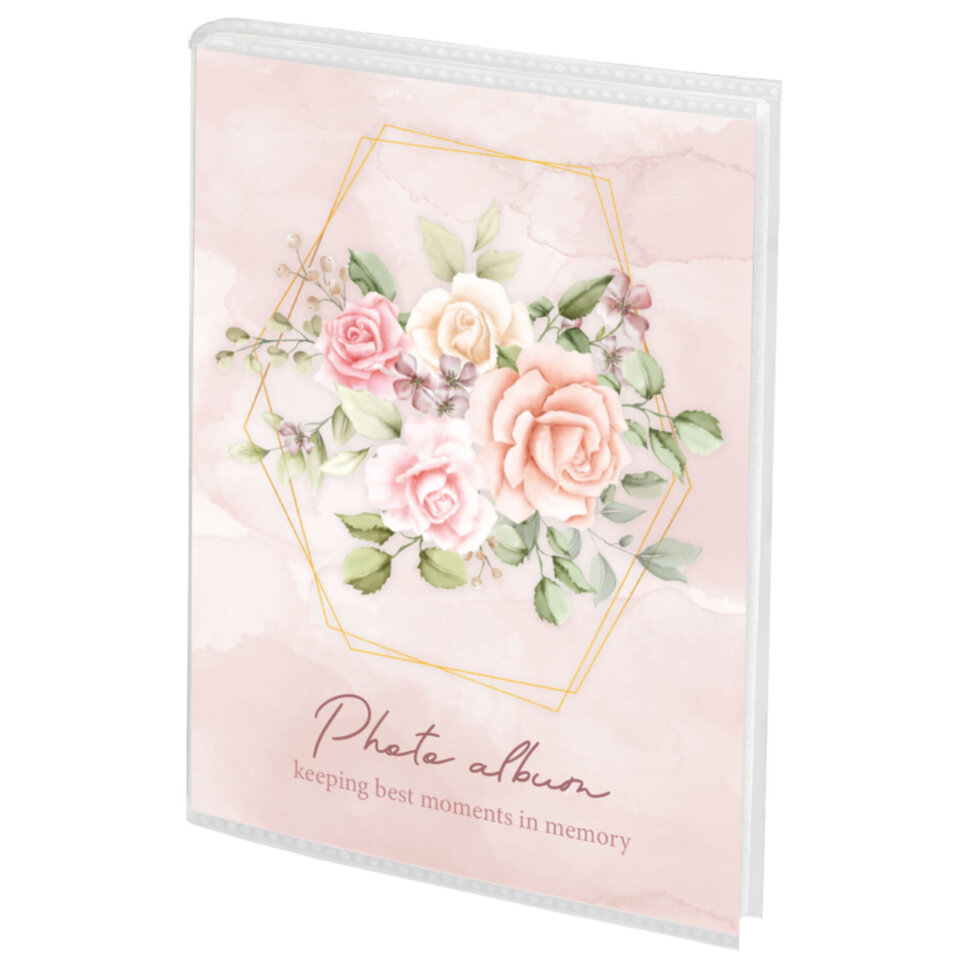 Фотоальбом BRAUBERG "Watercolor flowers" на 36 фото 10х15 см, мягкая обложка, 391431, 391431