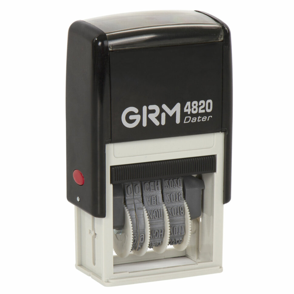 Датер-мини месяц буквами, оттиск 22х4 мм синий, GRM 4820, 124361131, 237746