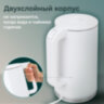 Чайник электрический с двойными стенками SONNEN KT-8718W, 1,7 л, 2200 Вт, белый, 454685, 454685