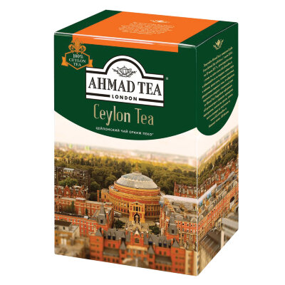 Чай листовой AHMAD "Ceylon Tea OP" черный цейлонский крупнолистовой 200 г, 1289-012, 620211
