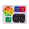 Магнитный конструктор BIG MAGNETIC BLOCKS-34, 34 детали, с колесной базой, BRAUBERG KIDS, 663845, 663845