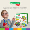 Магнитный конструктор BIG MAGNETIC BLOCKS-34, 34 детали, с колесной базой, BRAUBERG KIDS, 663845, 663845