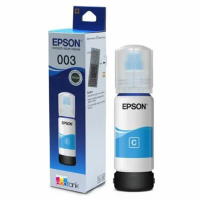 Чернила EPSON 003 (C13T00V298) для СНПЧ EPSON L3210/L3216/L3218, голубые, ОРИГИНАЛЬНЫЕ, 364287