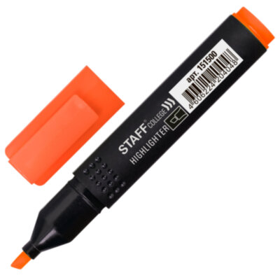 Текстовыделитель STAFF College "STICK HL-497", ОРАНЖЕВЫЙ, 1-4 мм, 151500, 72 штук, 151500