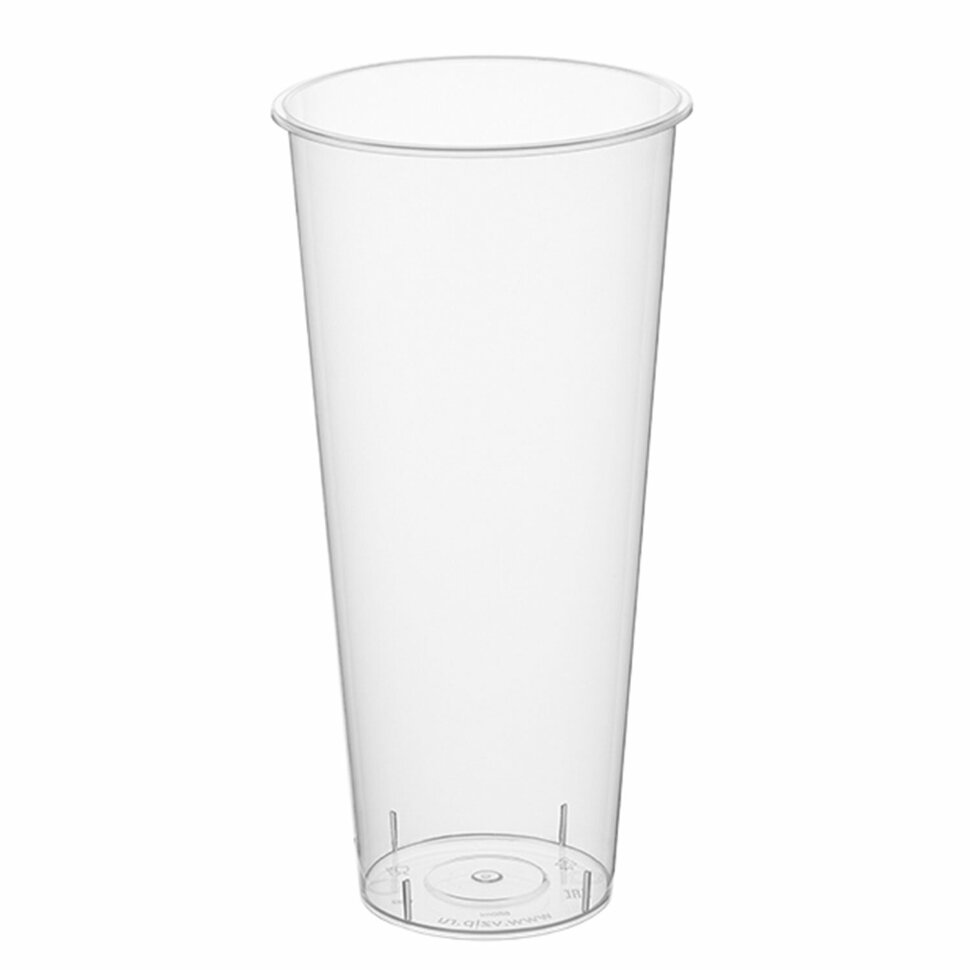 Стакан одноразовый пластиковый, прозрачный, сверхплотный, 650 мл, "Bubble Cup", ВЗЛП, 1022ГП, 500 штук, 609242