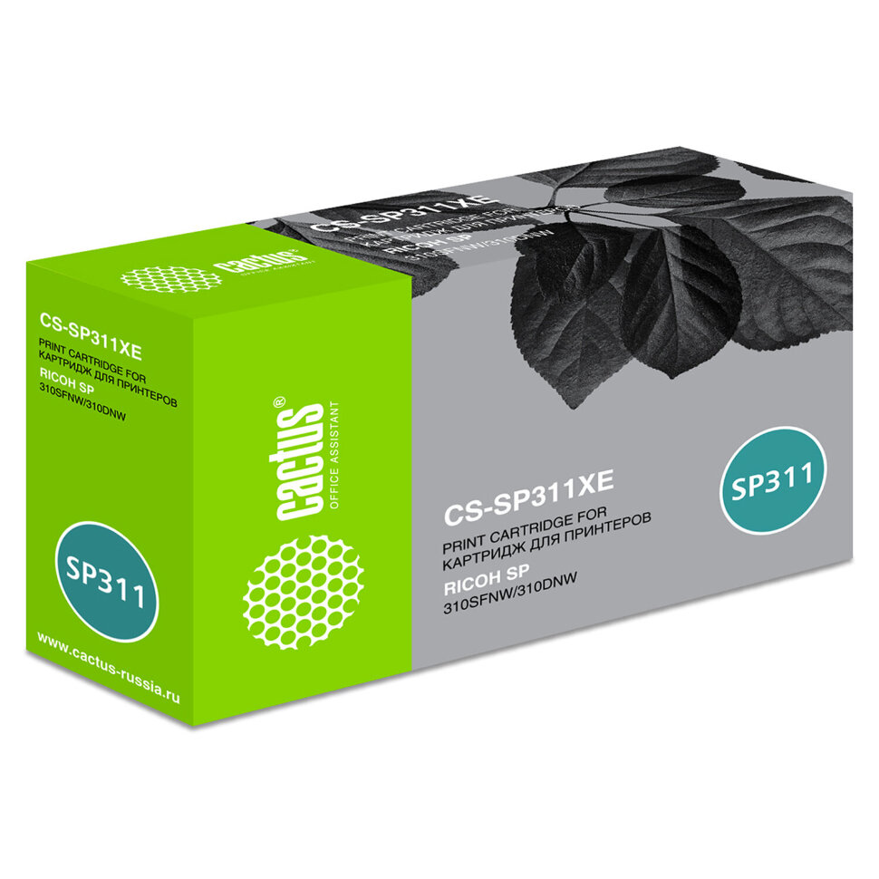 Картридж лазерный CACTUS (CS-SP311XE) для Ricoh SP 311DN/311DNw/325DNw, ресурс 6400 страниц, 363722