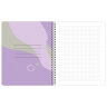 Тетради ДЭК А5 96 л. КОМПЛЕКТ 4 шт., BRAUBERG, гребень, клетка, 80 г/м2, Soft-Touch, "Minimal", 405582, 405582