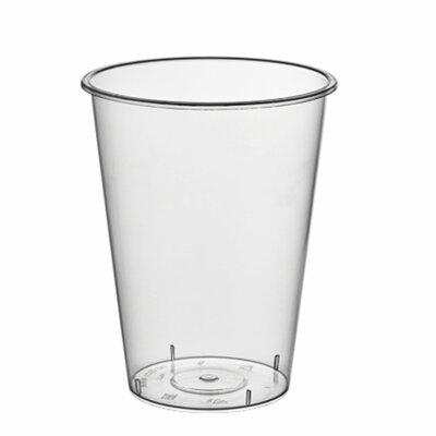 Стакан одноразовый пластиковый, прозрачный, сверхплотный, 375 мл, "Bubble Cup", ВЗЛП, 1020ГП, 500 штук, 609243