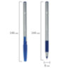 Ручка шариковая с грипом BRAUBERG "i-STICK POINT", КОМПЛЕКТ 20 шт., СИНЯЯ, линия письма 0,35 мм, 144024, 144024