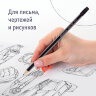 Набор карандашей чернографитных BRAUBERG "Style" 12 шт., HB, с ластиком, корпус черно-серый, 181719, 181719