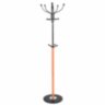 Вешалка-стойка BRABIX "CR-318", металл/мрамор, 1,8 м, на диске диаметром 36 см, 5 крючков+4 дополнительных, орех, 601743, 601743
