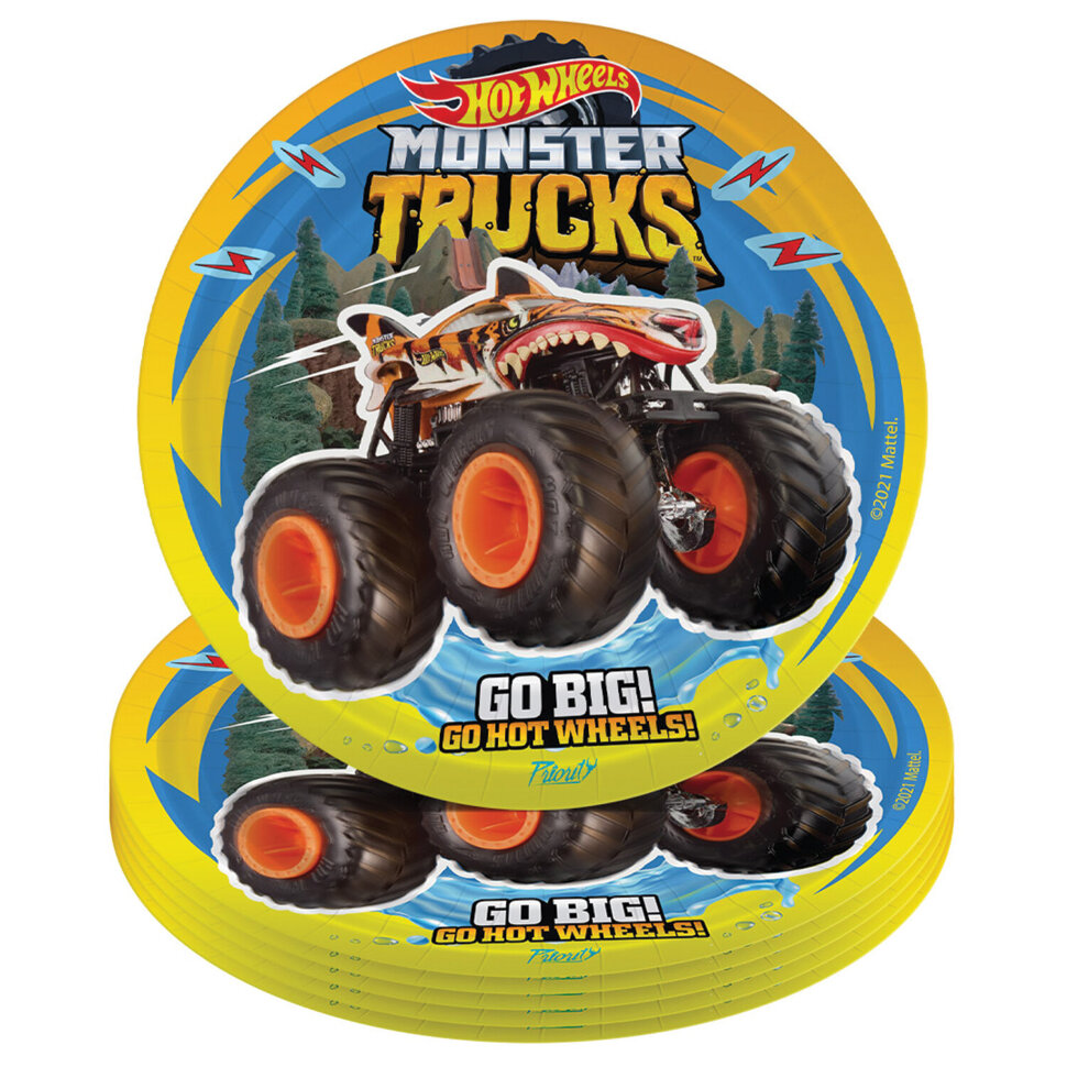 Тарелки бумажные 18 см, 6 шт., "Hot Wheels" PRIORITY, БП-Т-ХВ-001, 608352