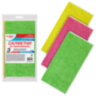Салфетки из МИКРОФИБРЫ 30х30 см, КОМПЛЕКТ 3 шт., OVERLOCK MULTI COLOUR, 220 г/м2, LAIMA HOME, 608221, 608221