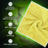 Салфетки из МИКРОФИБРЫ 30х30 см, КОМПЛЕКТ 3 шт., OVERLOCK MULTI COLOUR, 220 г/м2, LAIMA HOME, 608221, 608221