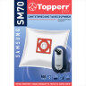 Мешок для пылесоса (пылесборник) синтетический TOPPERR SM 70, SAMSUNG, КОМПЛЕКТ 4 шт., 1406, 456437