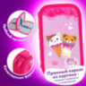 Пенал ЮНЛАНДИЯ, 2 отделения, картон с эффектом soft-touch, 19х11 см, "Candy friends", 272263, 272263