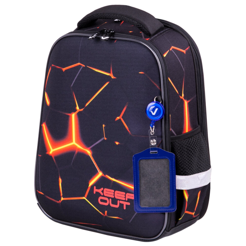 Ранец BRAUBERG FIT, 2 отделения, "Keep out", 38х27х14 см, 270617, 270617
