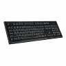 Набор беспроводной A4TECH 7100N, USB, 104 клавиши, 2 кнопки + 1 кнопка-колесо, черная, 613833, 513931