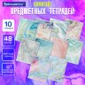 Тетради предметные со справочным материалом, КОМПЛЕКТ 10 ПРЕДМЕТОВ, 48 л., SoftTouch, фольга, BRAUBERG, "PASTEL", 404031, 404031