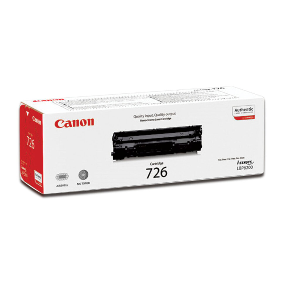 Картридж лазерный CANON (726) LBP6200d, ресурс 2100 страниц, оригинальный, 3483B002, 360872